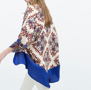 Zara Boho Moroccan Print Kimono